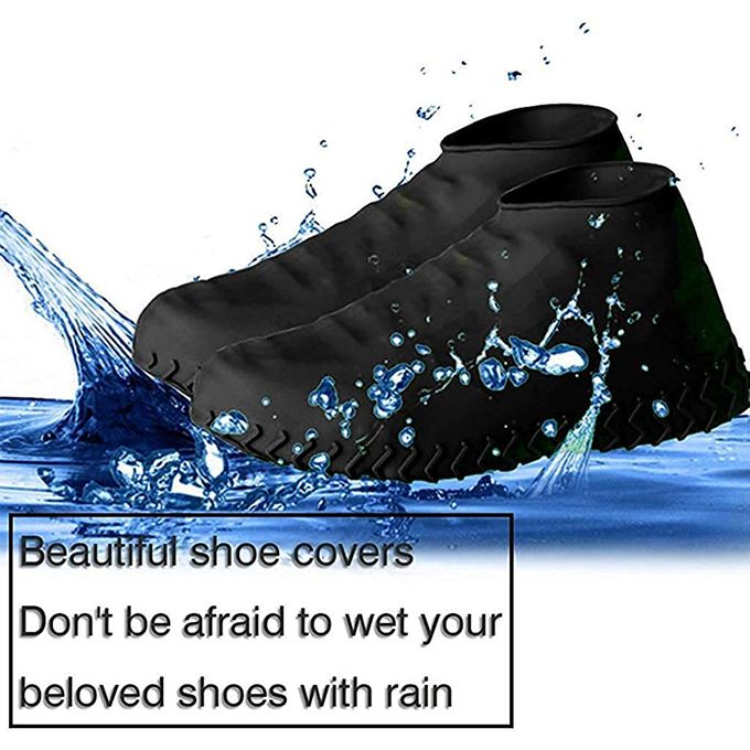 Reusable Silicone Boot and Shoe Covers, Waterproof Rain Socks, Silicone Rubber Shoe Protectors for Indoor and Outdoor Protection